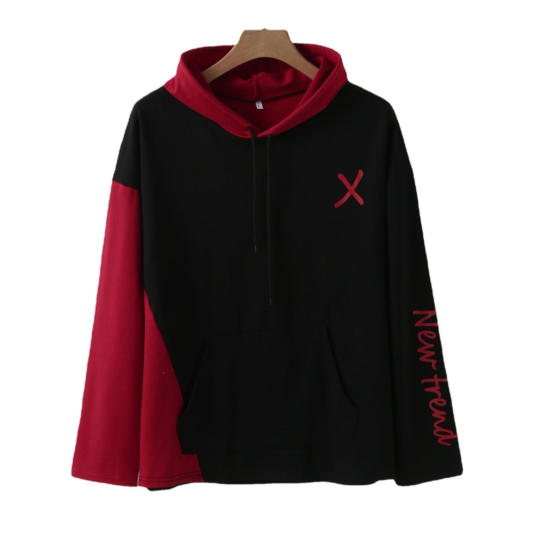Damen Kapuzenpullover mit modernem Farbblockdesign und praktischer Kängurutasche Drune