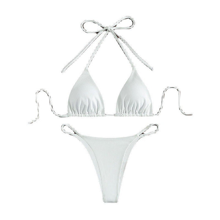 Damen Triangel-Bikini mit feiner Rippstruktur Drune