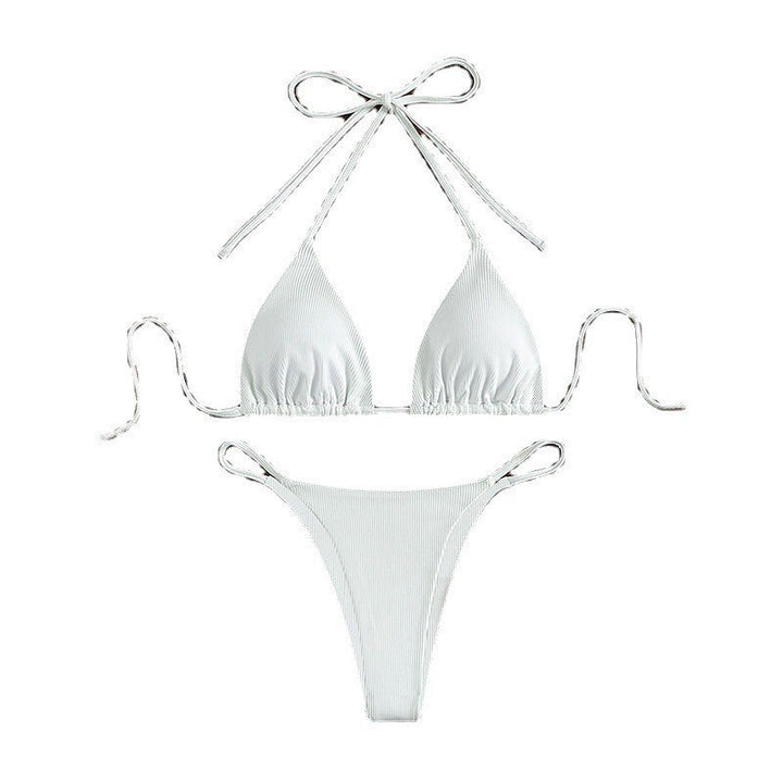 Damen Triangel-Bikini mit feiner Rippstruktur Drune