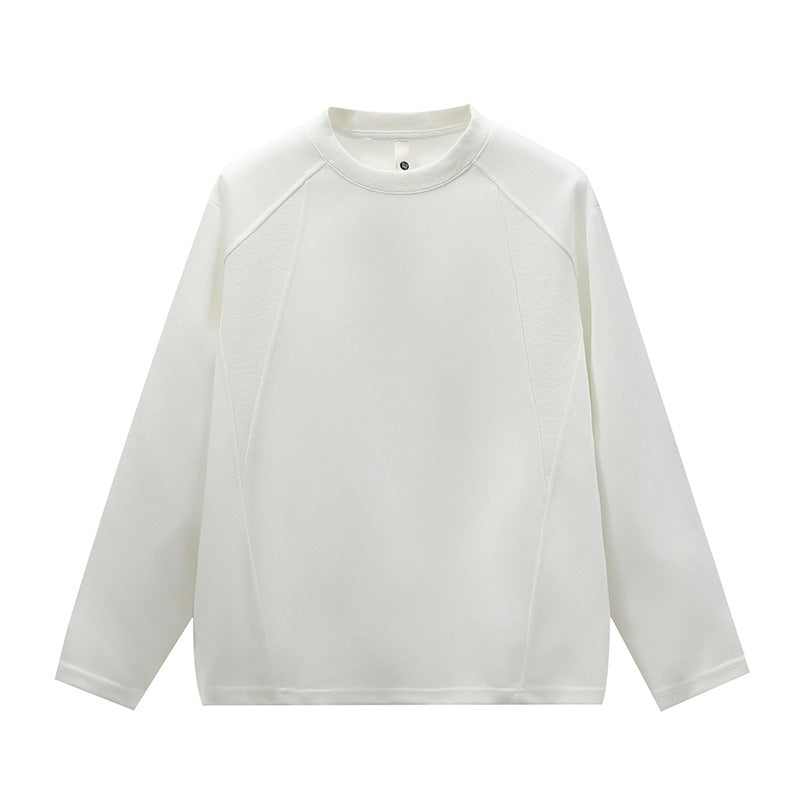 Unisex Oversize Rundhals-Sweatshirt mit Raglannähten und feiner Struktur Drune