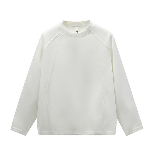 Unisex Oversize Rundhals-Sweatshirt mit Raglannähten und feiner Struktur Drune