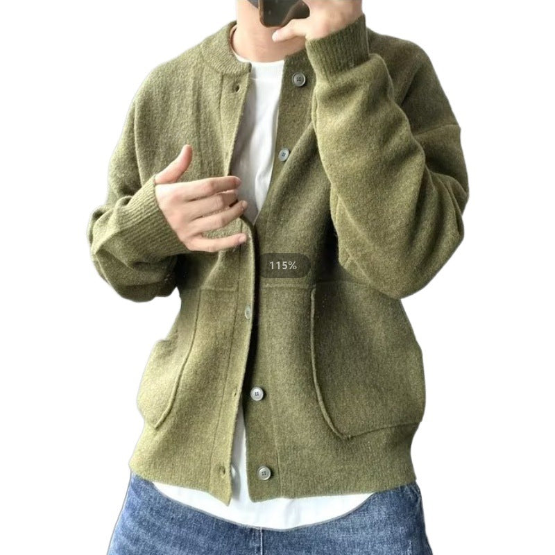 Damen Bequemer Cardigan mit Knopfleiste und Taschen Drune