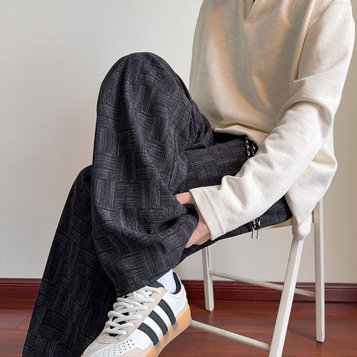 Herren Moderne Freizeithose mit grafischem Muster Drune