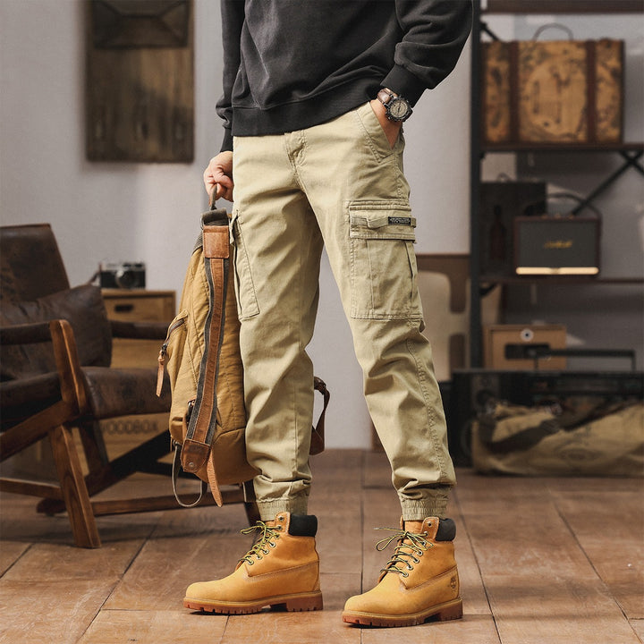 Herren Cargo-Jogginghose mit Multifunktionstaschen & elastischen Bündchen Drune