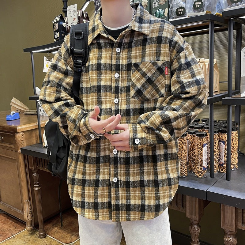 Unisex Karierte Flanellhemd Drune