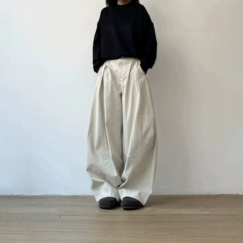 Damen Weitgeschnittene Chino-Hose Drune