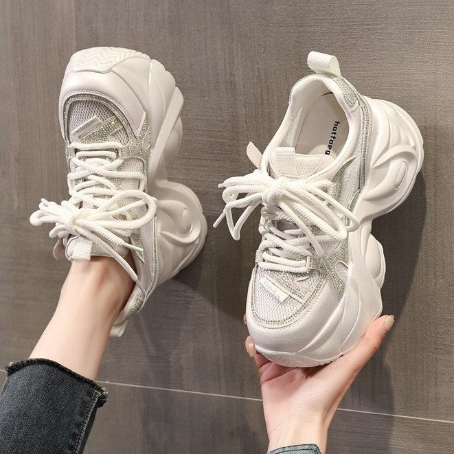 Damen Chunky Sneakers mit futuristischem Design und atmungsaktivem Obermaterial Drune
