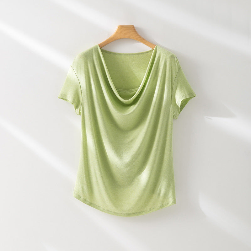 Damen Relaxed Fit Drape Top Drune