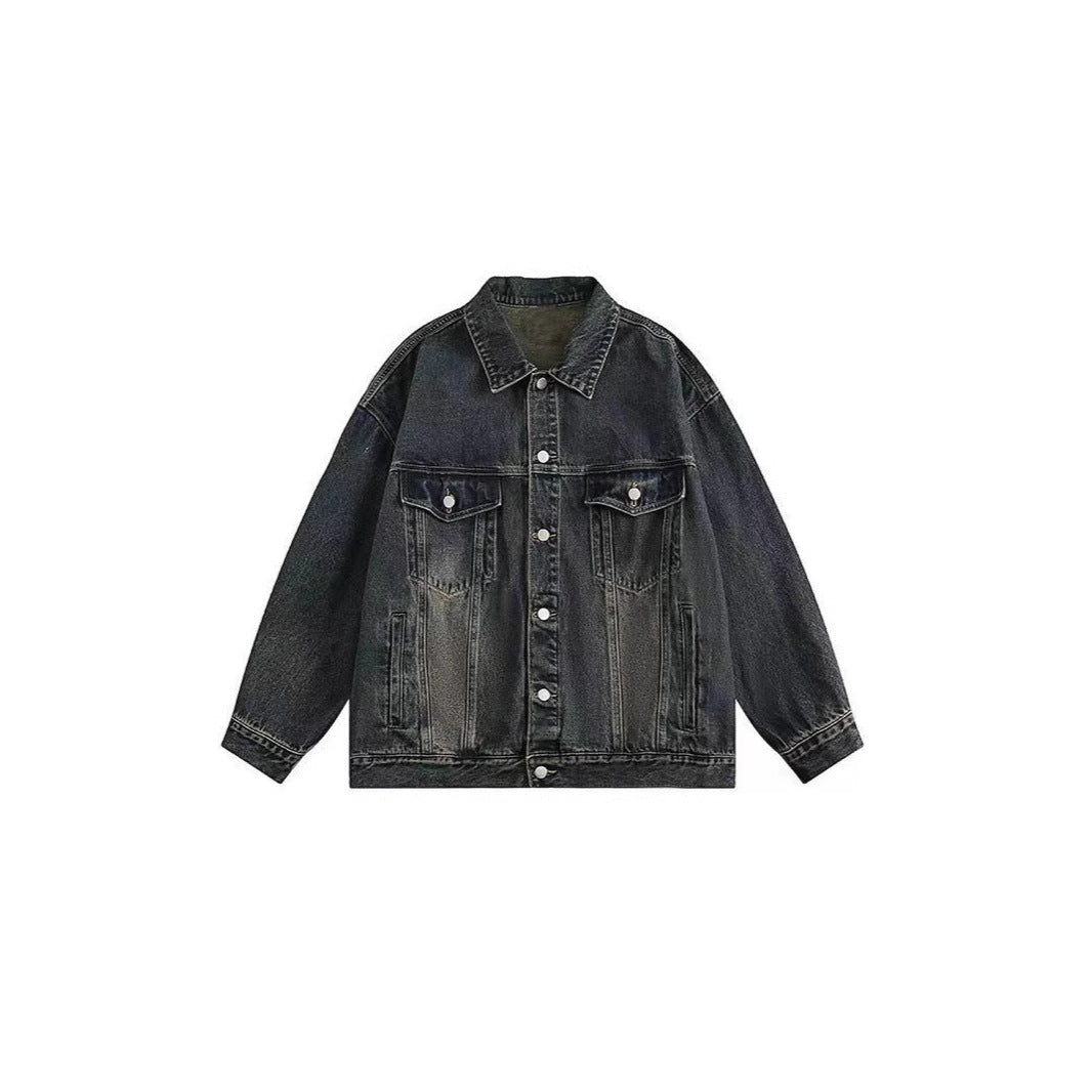 Damen Jeansjacke mit Vintage-Waschung und praktischen Taschen Drune