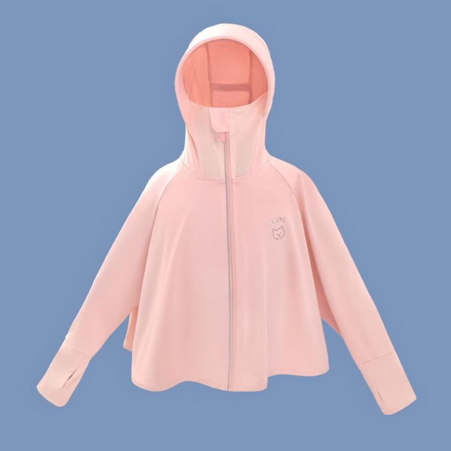 Damen atmungsaktive Sonnenschutzjacke mit Reißverschluss Drune