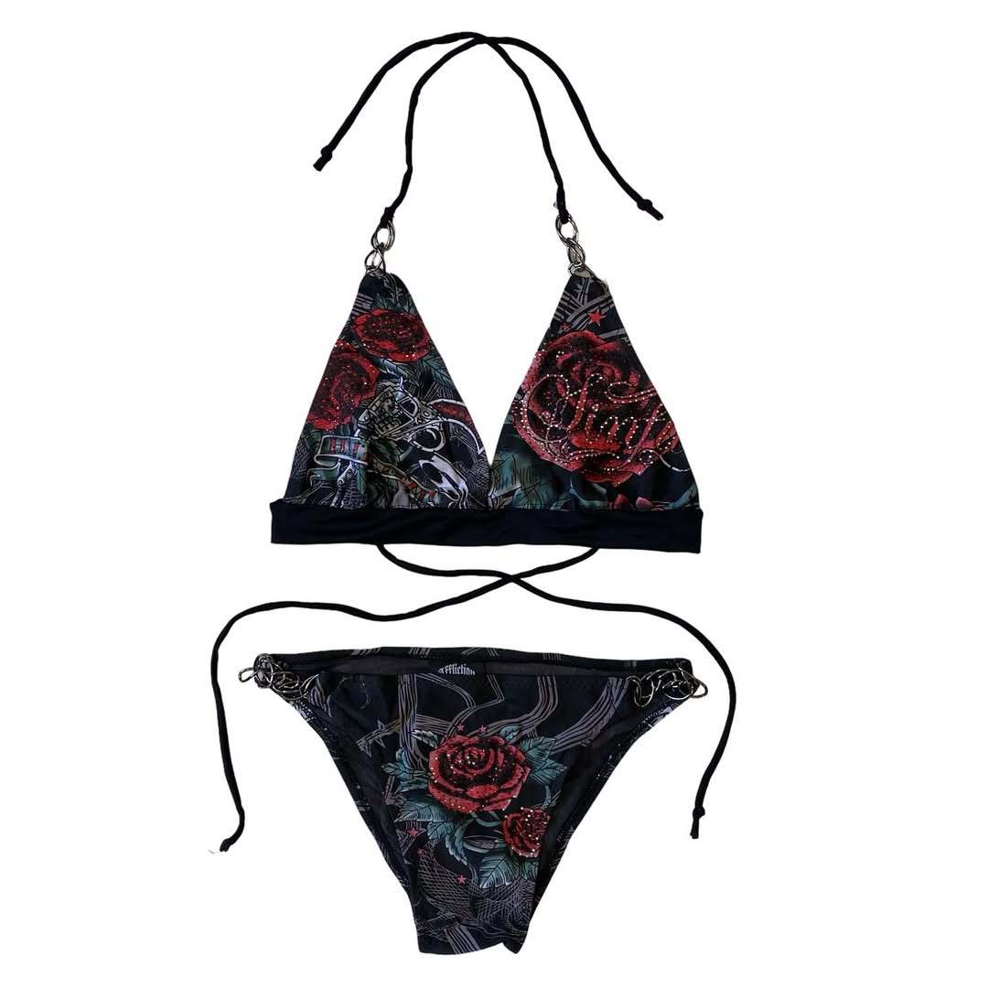 Damen Bikini-Set mit einzigartigem grafischem Design Drune