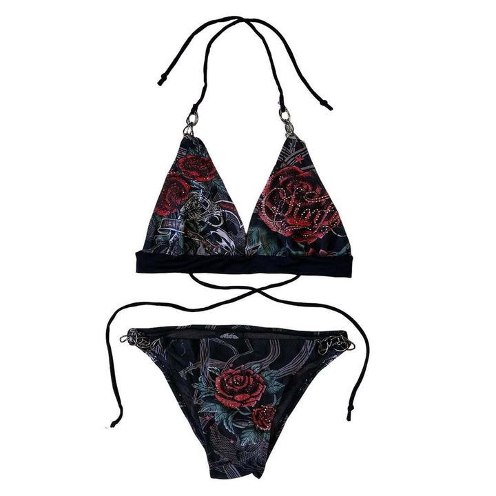 Damen Bikini-Set mit einzigartigem grafischem Design Drune