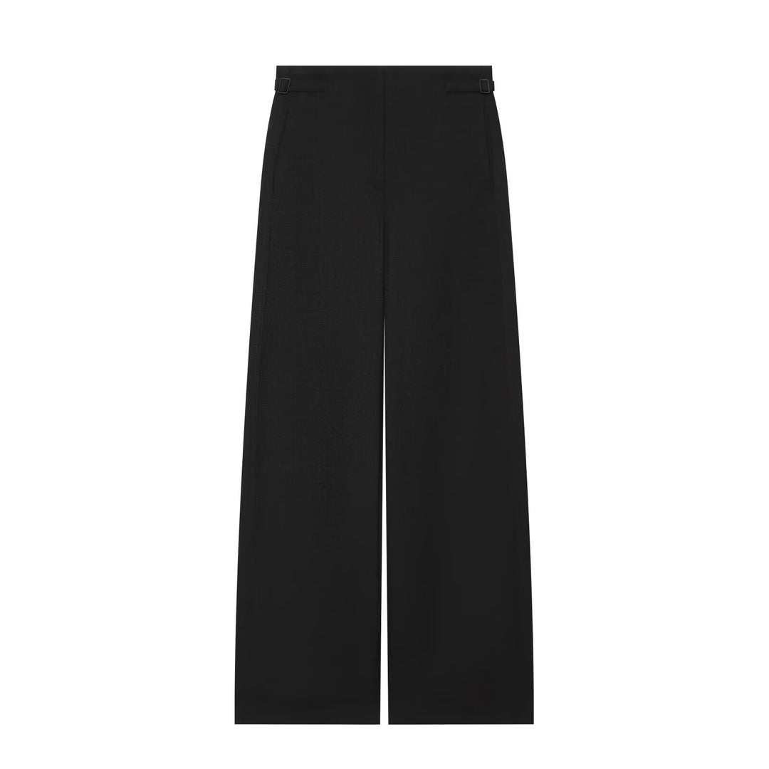 Damen Weite High Waist Culotte‑Hose mit klarer Frontnaht und seitlichen Taillenriegeln Drune
