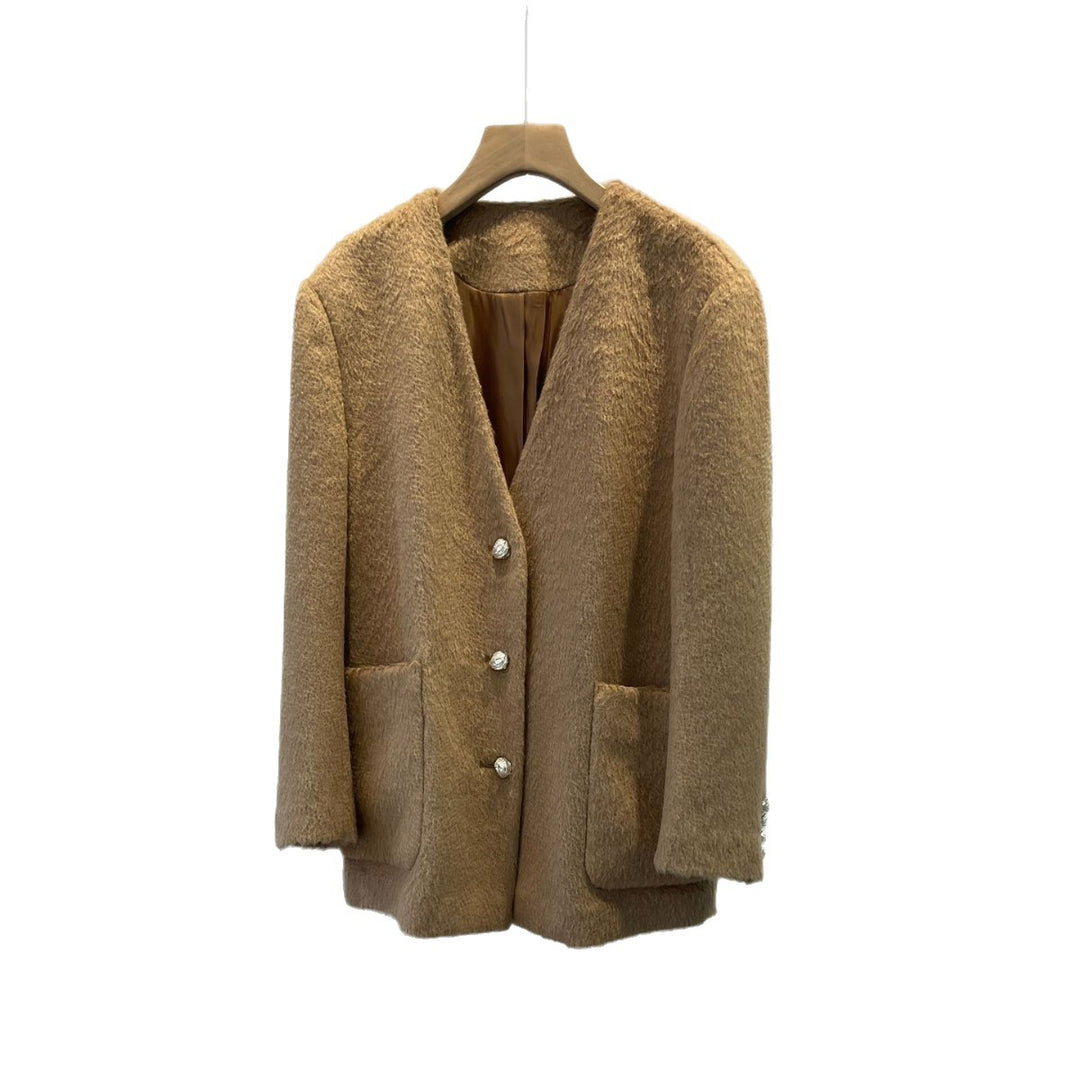 Eleganter strukturierter Blazer für Frauen Drune