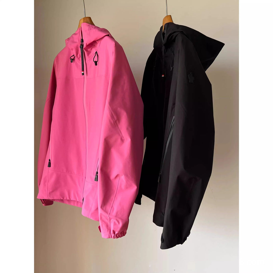Damen Wasserdichte Outdoorjacke mit verstellbarem Kragen Drune