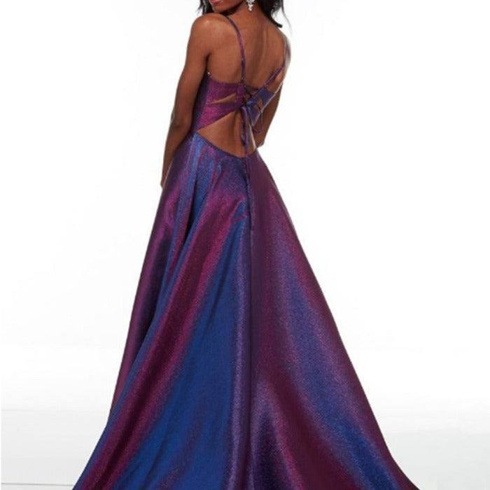 Damen Glamouröses Abendkleid mit seitlichem Schlitz Drune