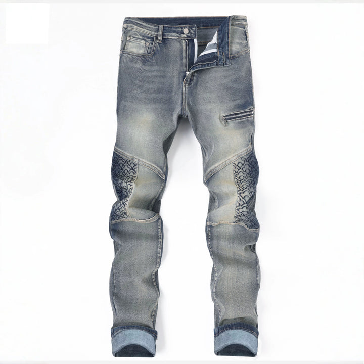 Herren Modische Jeans mit besonderen Nähten Drune