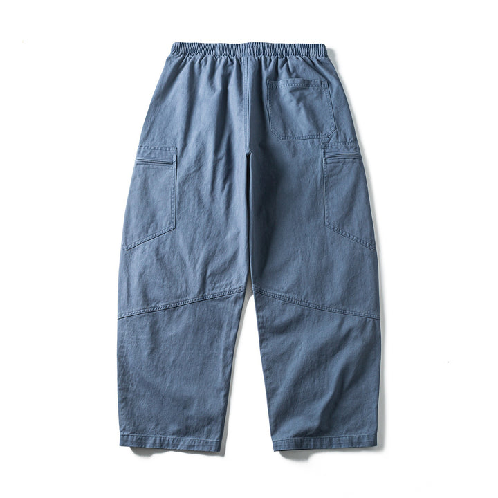 Herren Cropped Cargo-Hose mit elastischem Bund, Tunnelzug und Reißverschlusstaschen Drune