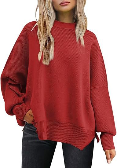 Damen lockerer Strickpullover Drune