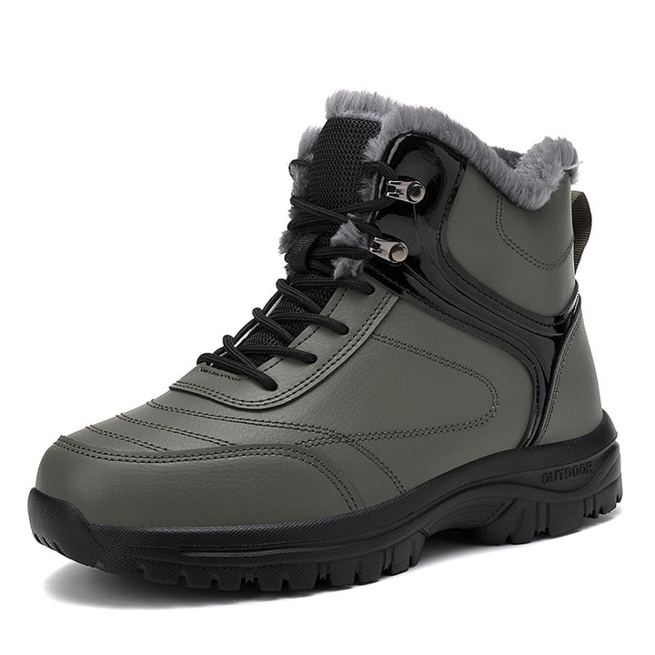 Damen Gefütterte Winter-Trekking‑Stiefelette mit Kunstfellfutter und griffiger Profilsohle Drune