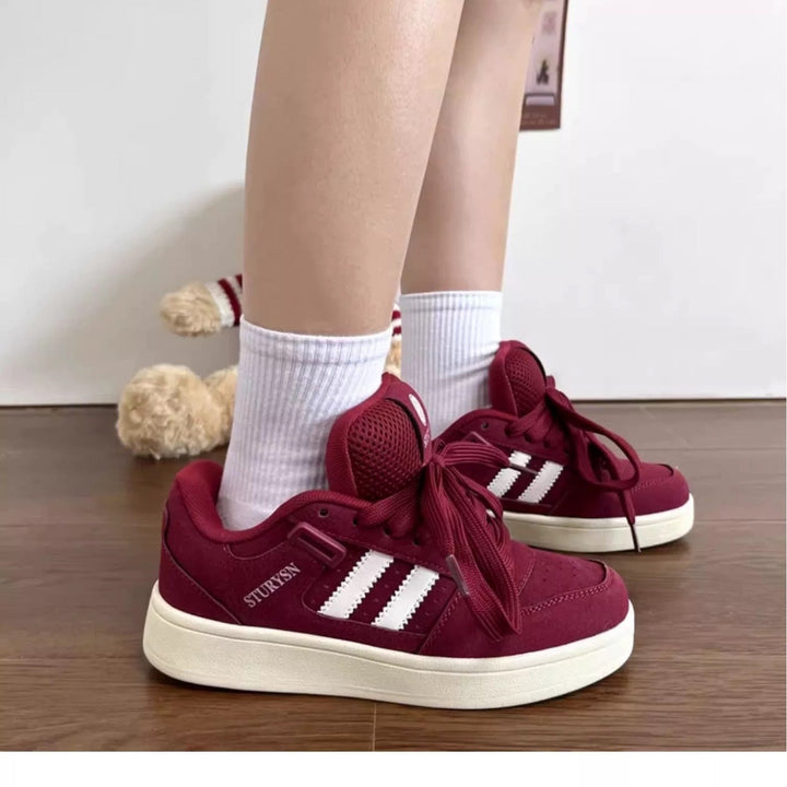 Damen Sportliche High-Top Sneakers mit atmungsaktiver Mesh-Oberfläche und verstärktem Knöchelschutz Drune