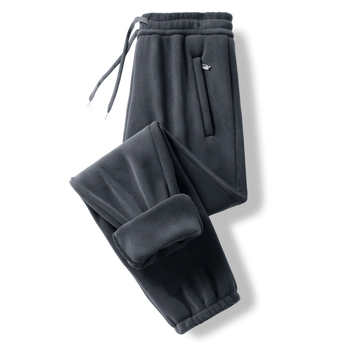 Herren Thermo-Fleece-Jogginghose mit angerauter Innenseite und Kordelbund Drune