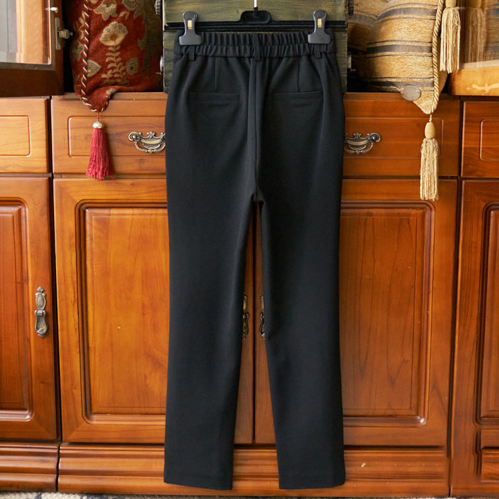 Damen Hoch taillierte Freizeit-Hose Drune