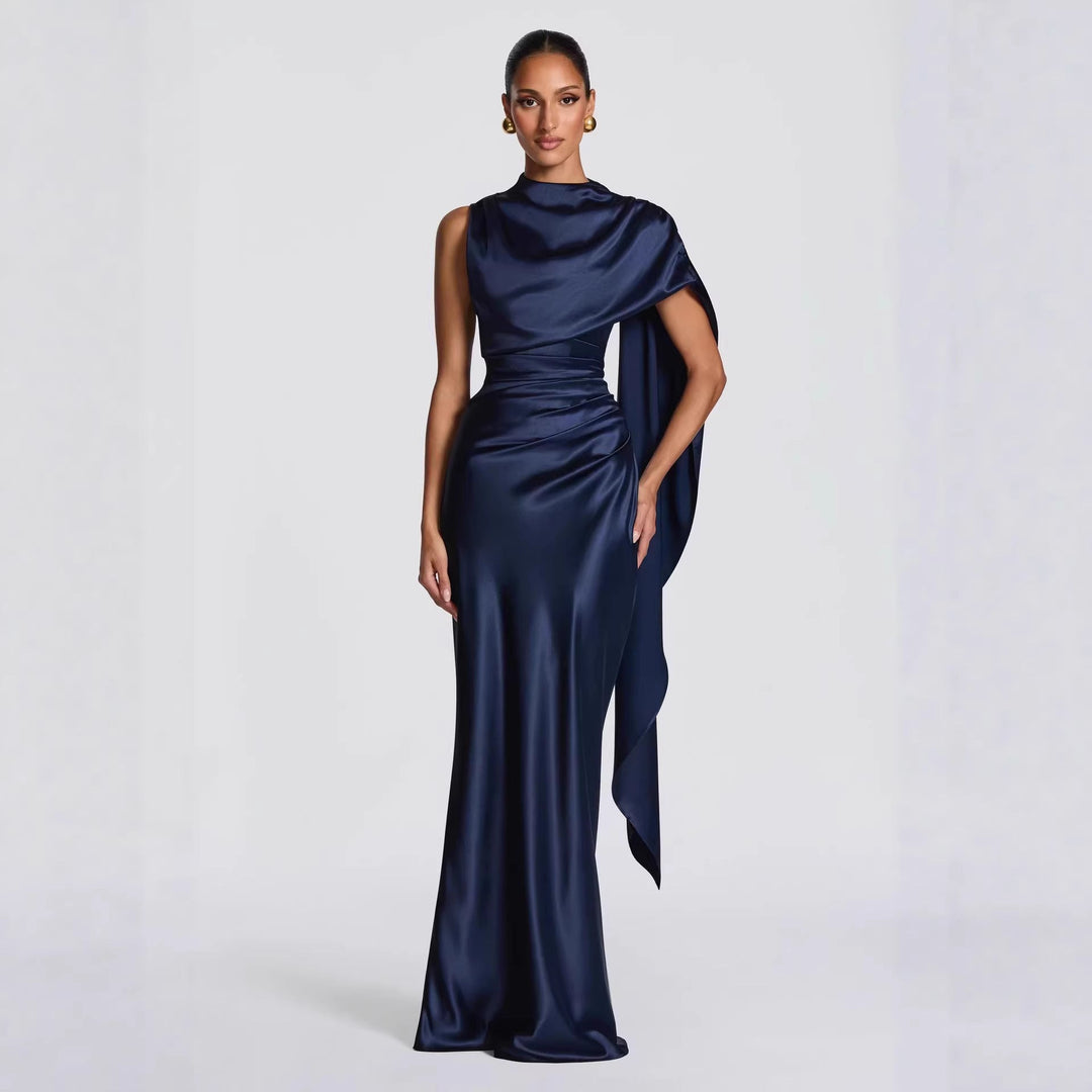 Damen Langarm Abendkleid Drune