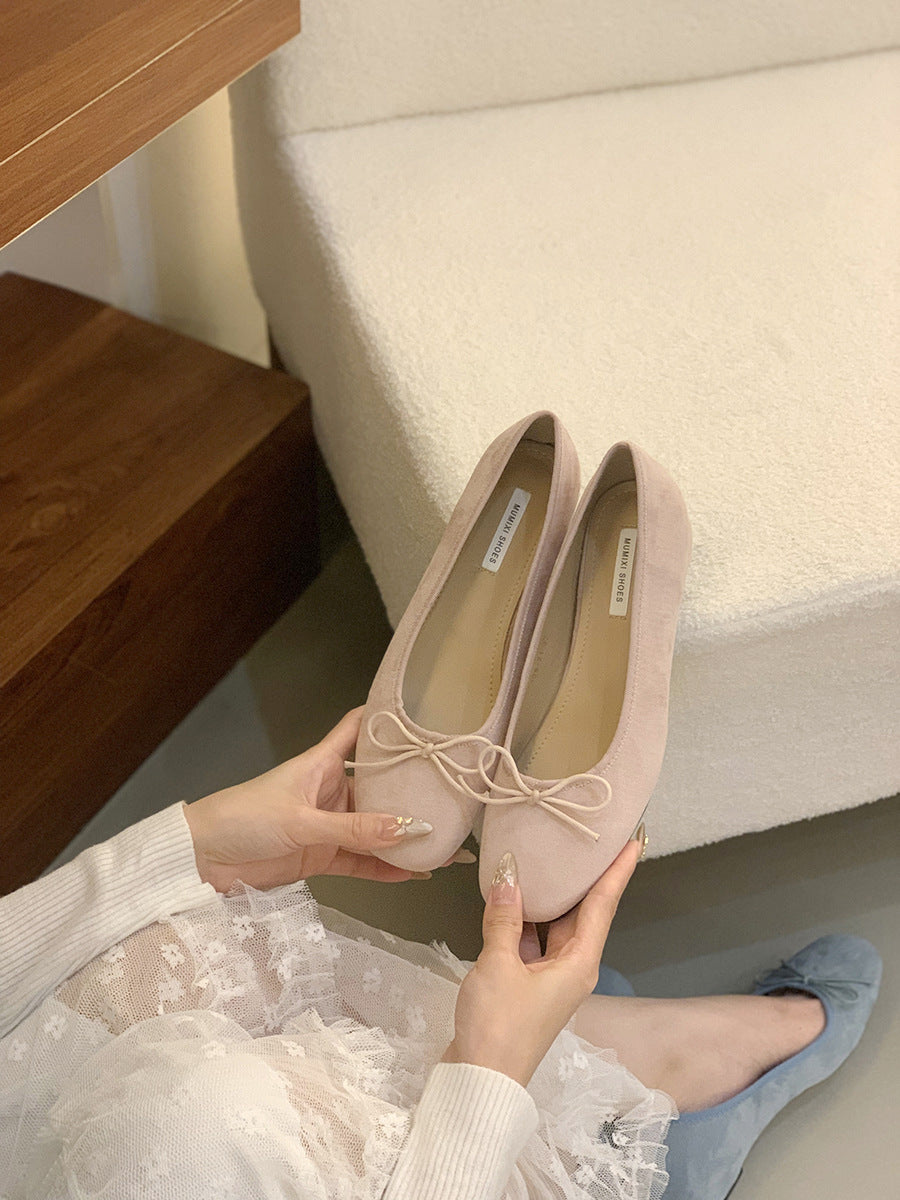 Damen Ballerina-Schuhe mit raffiniertem Schleifenakzent Drune