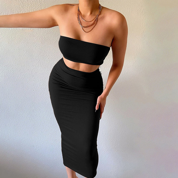 Damen Bandeau Oberteil Drune