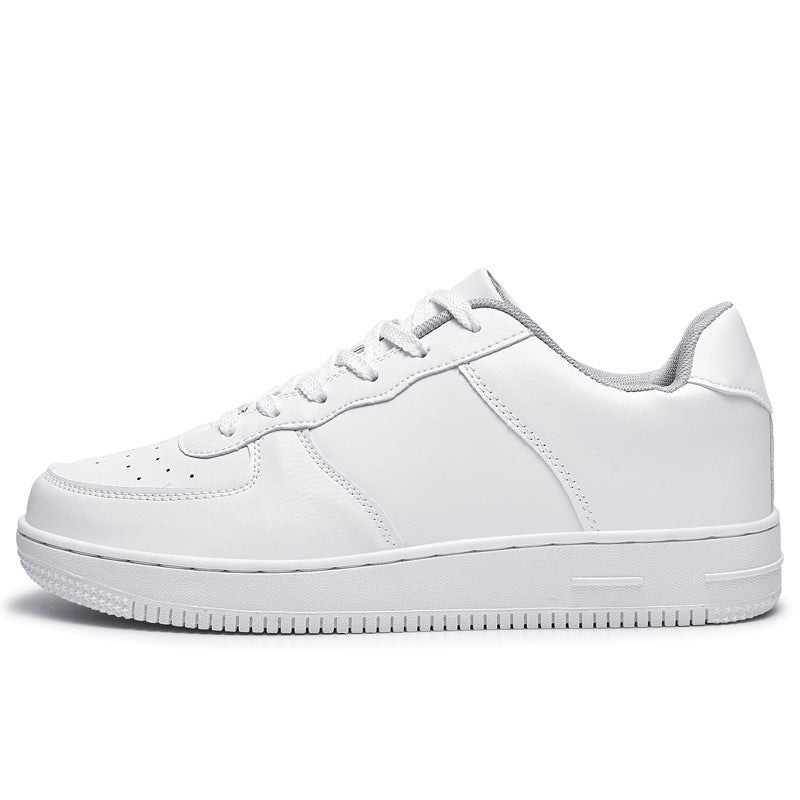 Herren Minimalistischer Low-Top Freizeitleder-Sneaker mit gepolstertem Knöchelkragen und rutschfester Profilsohle Drune
