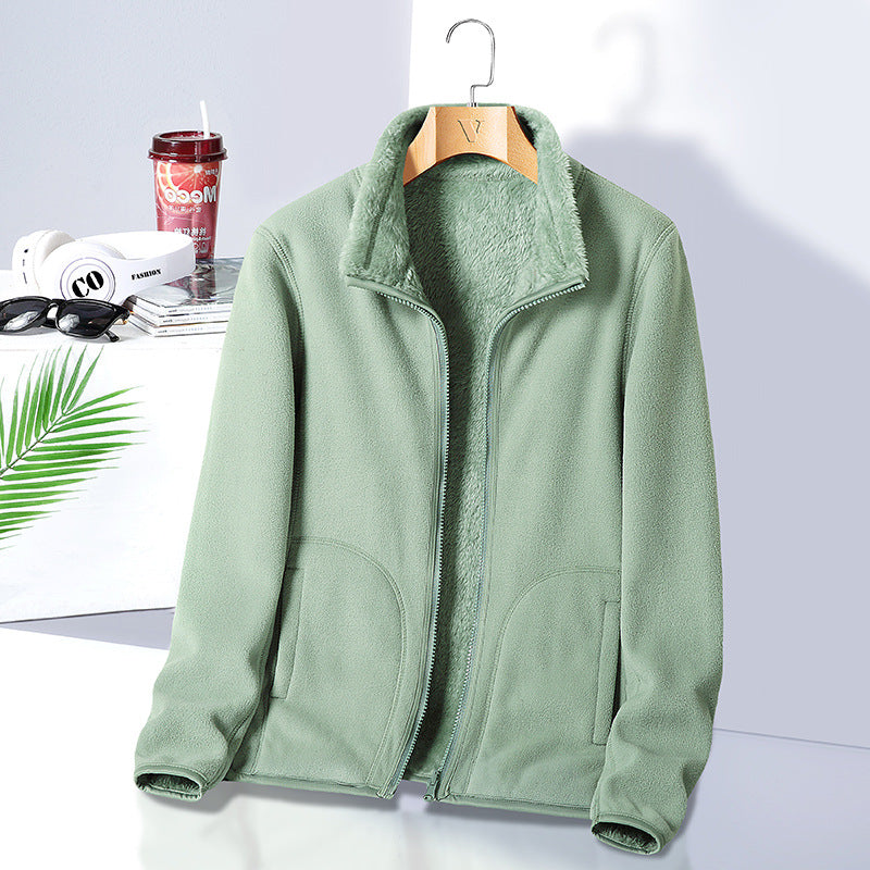 Damen Fleecejacke mit hohem Kragen Drune