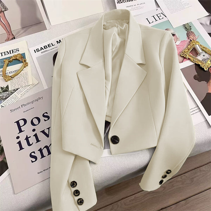 Damen Modischer und eleganter Cropped Blazer Drune