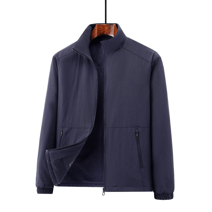 Herren Leichte Übergangsjacke mit Fleece-Innenfutter und Stehkragen Drune