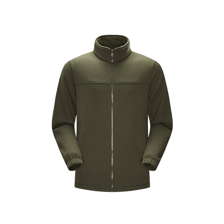 Herren Thermo-Fleece-Softshelljacke mit Stehkragen, Frontreißverschluss und elastischen Bündchen Drune