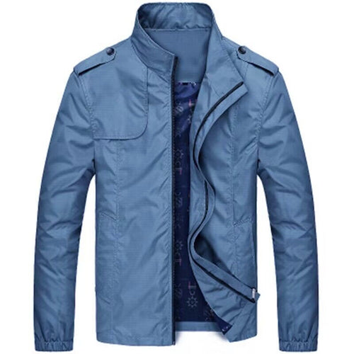 Herren leichte Utility-Fieldjacke mit Stehkragen und Epauletten Drune