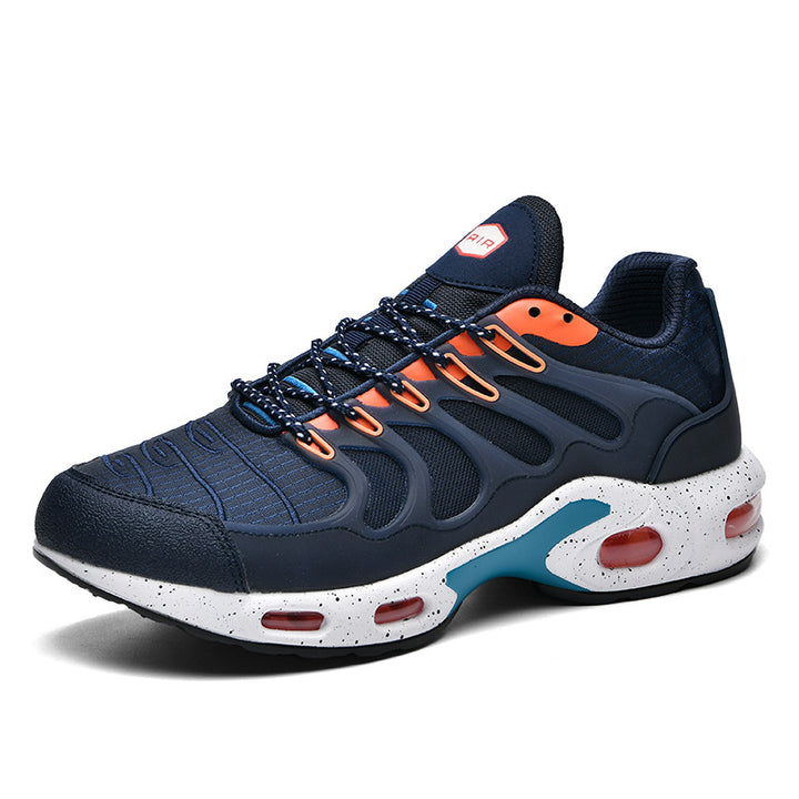 Herren futuristische Dämpfungs-Sneaker mit sichtbarer Luftkammer und strukturiertem Mesh-Overlay Drune