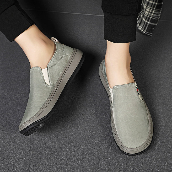Herren Minimalistischer Slip-On City-Sneaker aus Mikrofaser mit stoßdämpfender Komfortsohle Drune