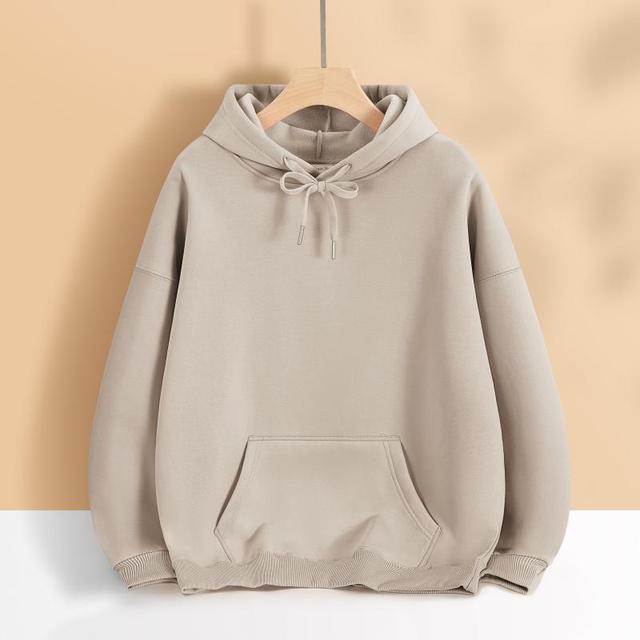Damen nan oversized Kapuzenpulloverkleid mit Kängurutasche, verlängerter Silhouette und weichem French-Terry Drune
