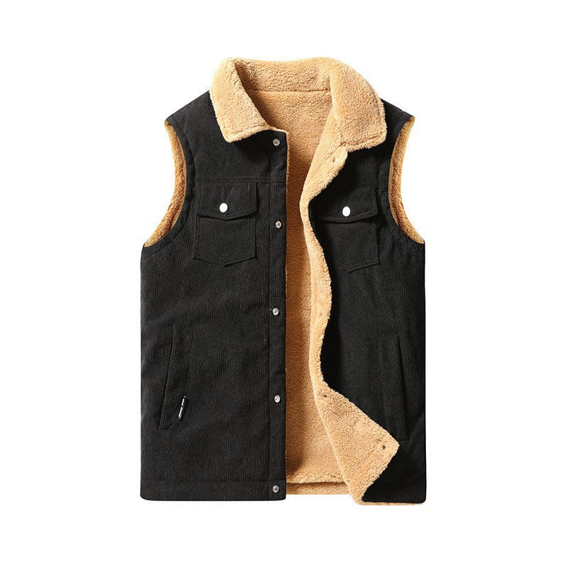 Herren Kuschelige Fleece-Weste Drune