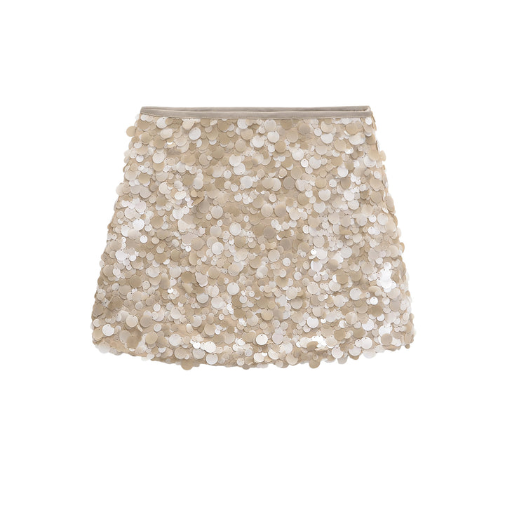Damen Pailletten Minirock Drune