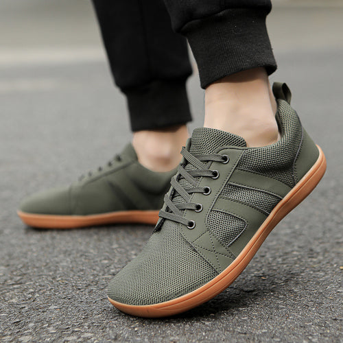 Unisex atmungsaktive Strick-Freizeit-Sneaker mit gepolstertem Fersenkragen und flexibler EVA-Laufsohle Drune