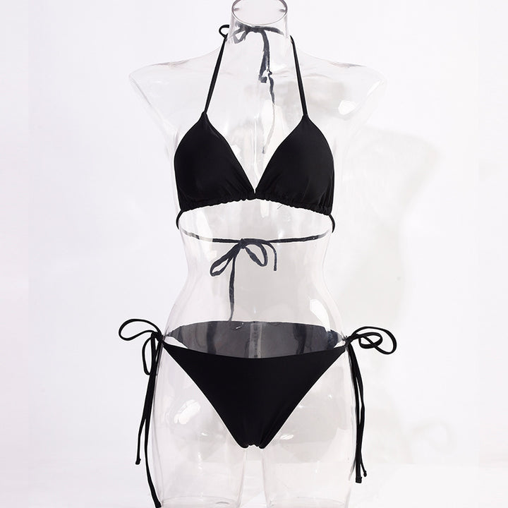 Damen Triangel-Bikini mit verstellbaren Bindebändern und raffinierten Details Drune