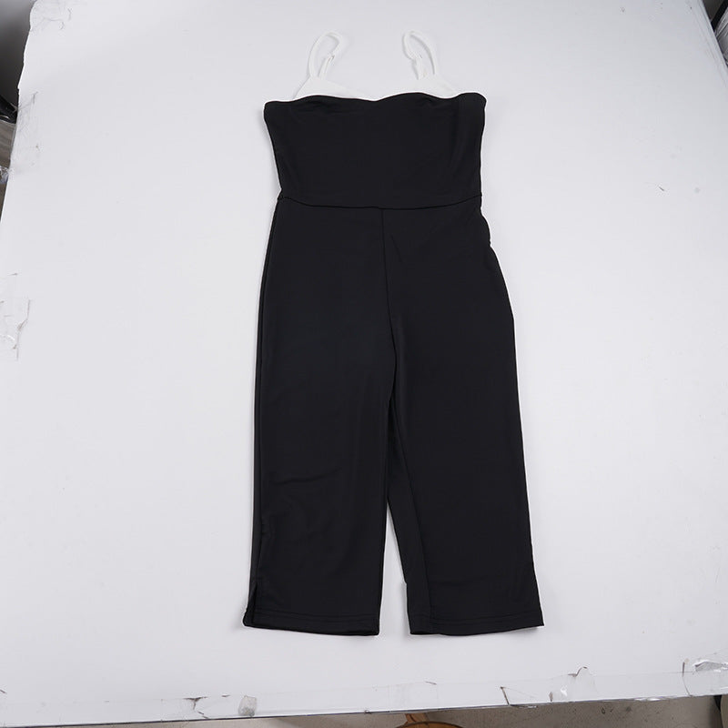 Damen eleganter Overall mit Büstenlage und verstellbaren Trägern Drune