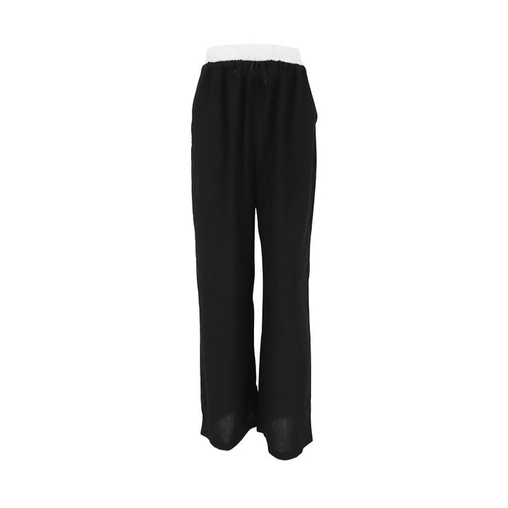 Damen Leichte Sommerhose mit elastischem Bund und seitlichen Taschen Drune