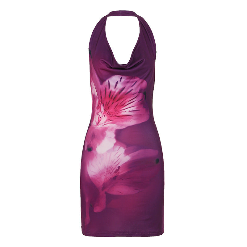 Damen Bandeau-Kleid mit floralem Motiv und figurnahen Schnitt Drune