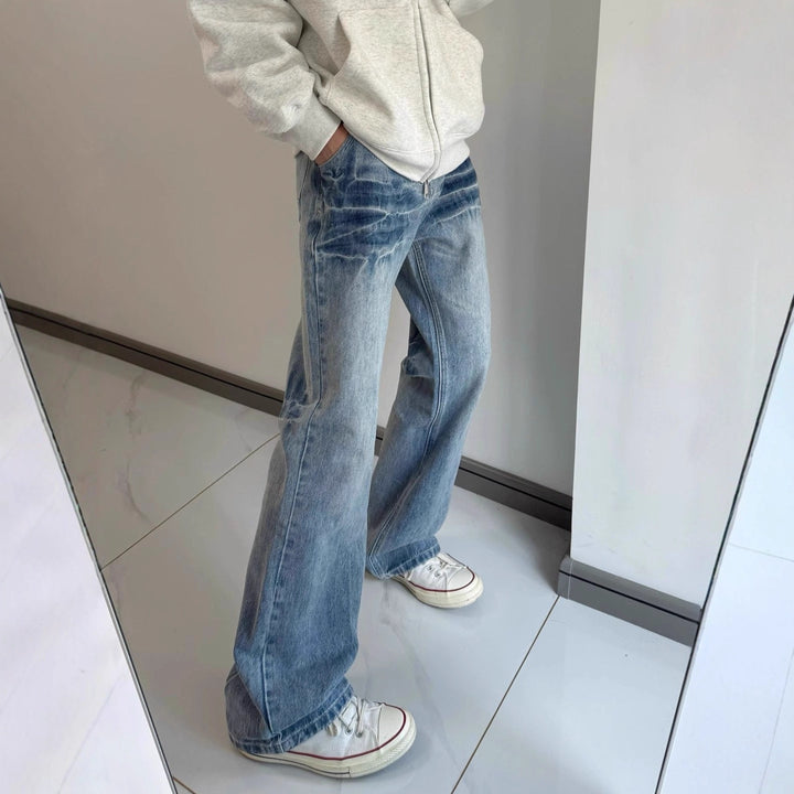 Damen Modische Flared Jeans Drune