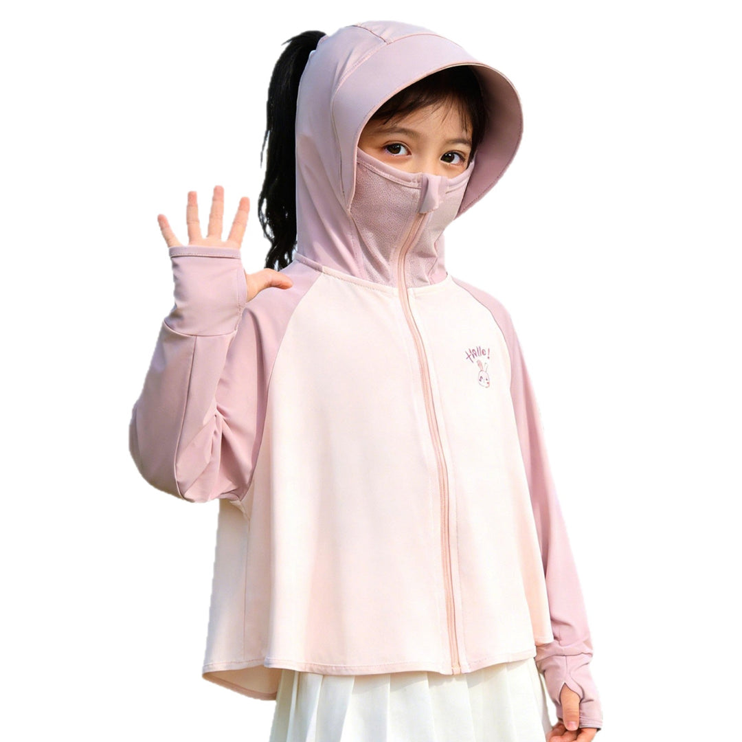 Mädchen Sonnenjacke mit Kapuze und UV-Schutz Drune