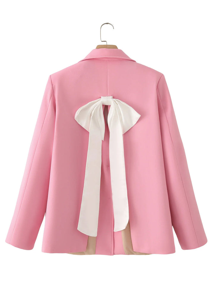 Damen Blazer-Short-Set mit eleganter Schnittführung und praktischen Taschen Drune