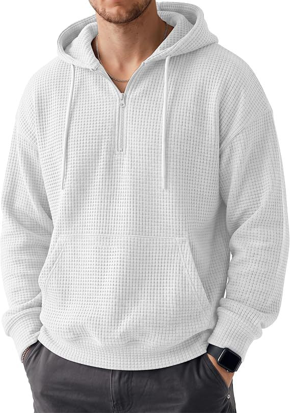 Herren Bequemer Kapuzenpullover mit Reißverschluss Drune